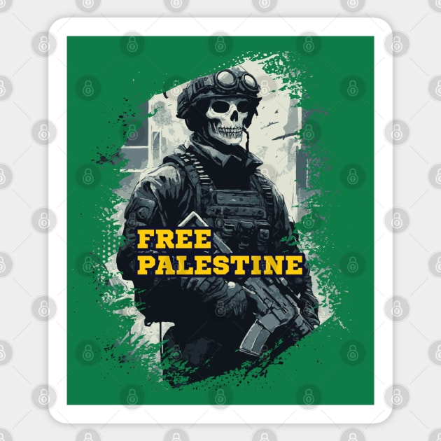 Free Palestine / Original Solider Design V2 Sticker by Trendsdk